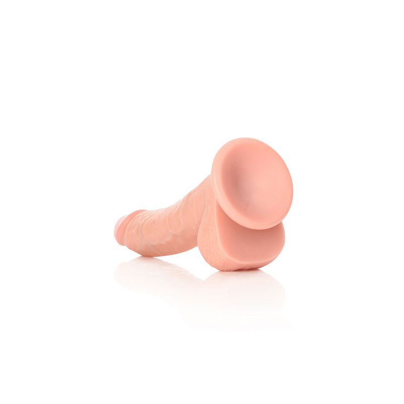 REALROCK Realistic Regular Curved Dong with Balls - 20.5 cm - Flesh 20.5 cm (8'') Dong - DONGS