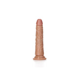 REALROCK Realistic Slim Dildo - 6 Inch Tan PVC Dildo with Suction Cup - DONGS
