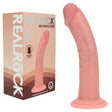 Realrock Silicone Dildo 8 Inch Curved Dual Density Flesh - DONGS