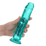 RealRock Straight Dildo Turquoise 8 Inch Dong - DONGS