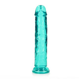RealRock Straight Dildo Turquoise 8 Inch Dong - DONGS
