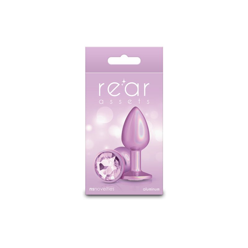 Rear Assets Iridescent Pink - Iridescent Pink 7.1 cm Small Butt Plug - ANAL TOYS