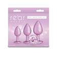 Rear Assets Trainer Kit - Iridescent Pink Metallic Butt Plugs - Set of 3 Sizes - ANAL TOYS