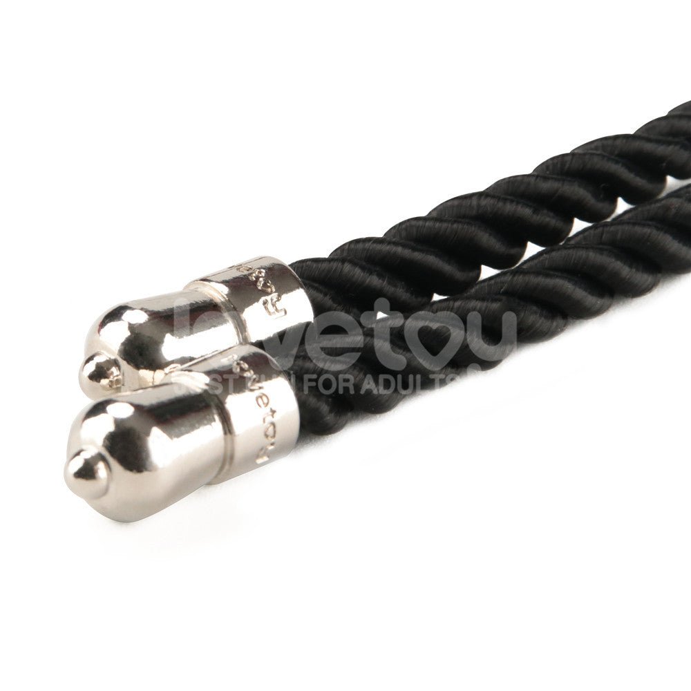 Rebellion Reign Silky Bondage Rope - Black 10 metre length - BONDAGE - TOYS