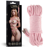 Rebellion Reign Silky Bondage Rope - Pink 10 metre length - BONDAGE - TOYS