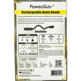 Rechargeable Booty Beads Black - Adult Toys