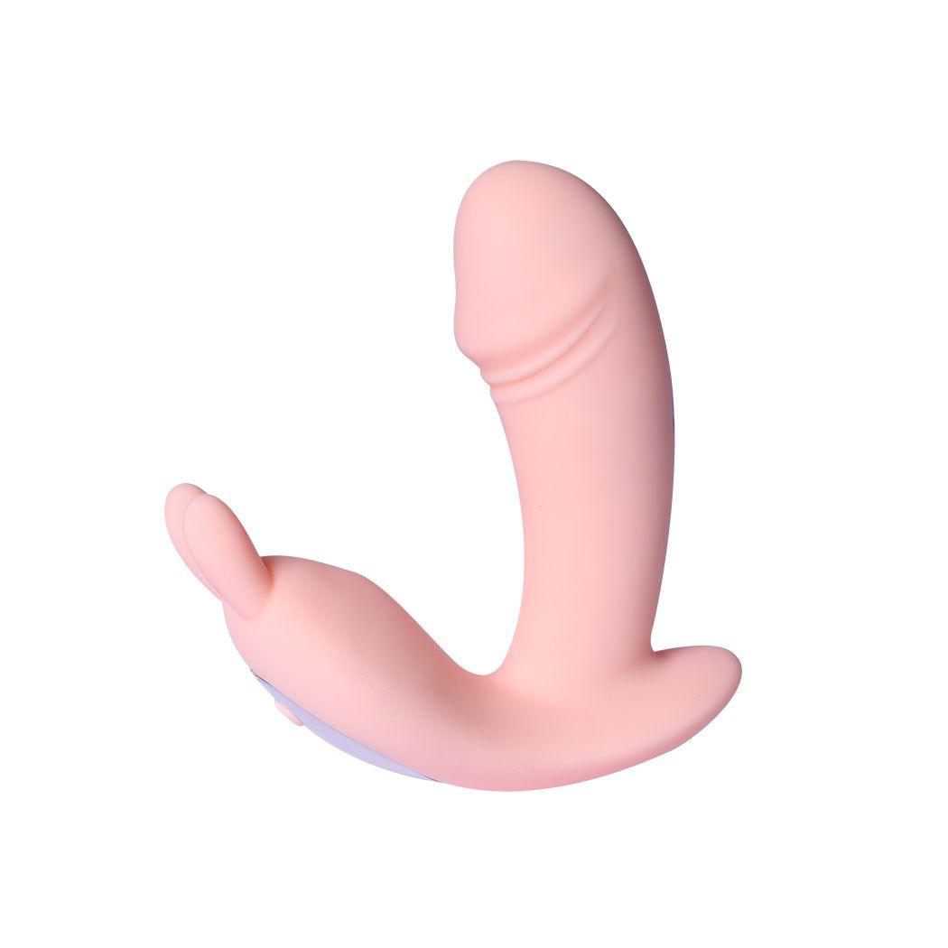 Rechargeable Rabbit Vibrator Wireless Control Pink - Sex Toys