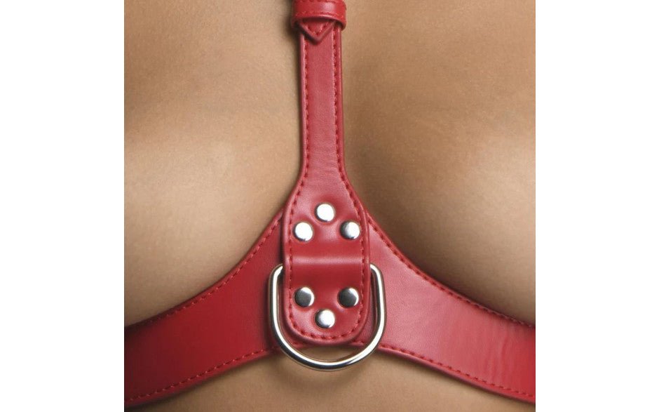Red Female Chest Harness M/L - Adult Toys