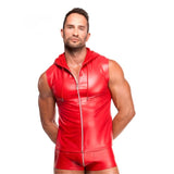 Red Ignite Hooded Vest - Lingerie