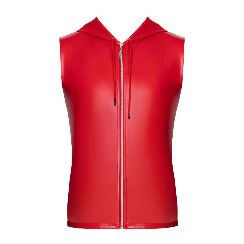 Red Ignite Hooded Vest - Lingerie
