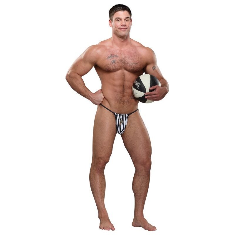 Referee Novelty G - String Black - Lingerie