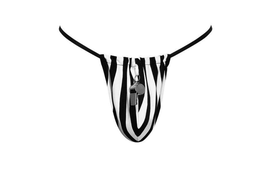 Referee Novelty G - String Black - Lingerie