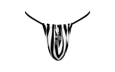 Referee Novelty G - String Black - Lingerie