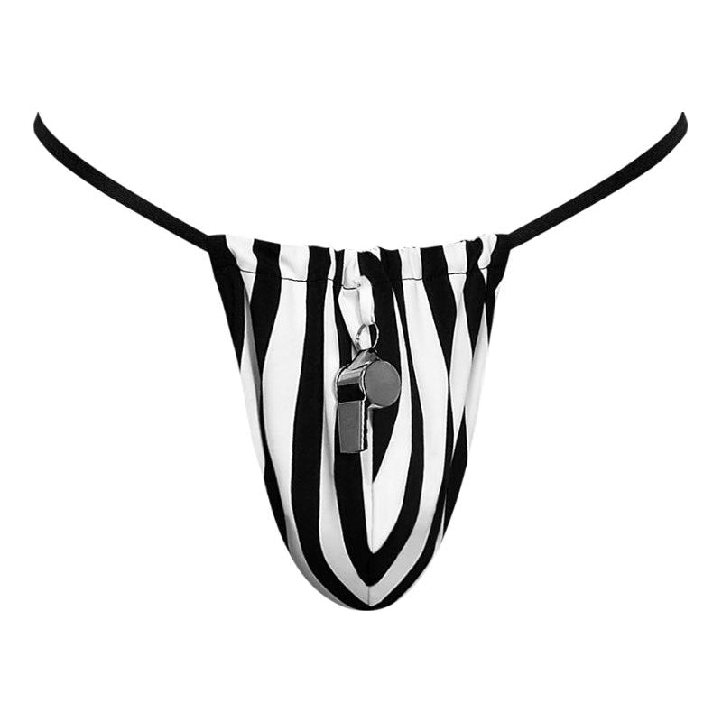 Referee Novelty G - String Black - Lingerie