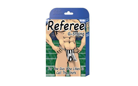 Referee Novelty G-String Black - Naughty by Nature Adult Store