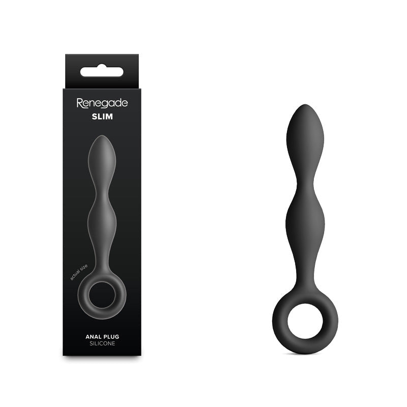 Renegade Slim Black 12.7 Centimeter Anal Plug For Pleasure - ANAL TOYS