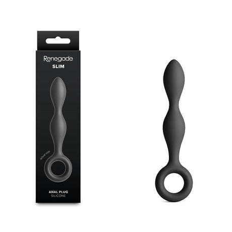Renegade Slim Black 12.7 Centimeter Anal Plug For Pleasure - ANAL TOYS