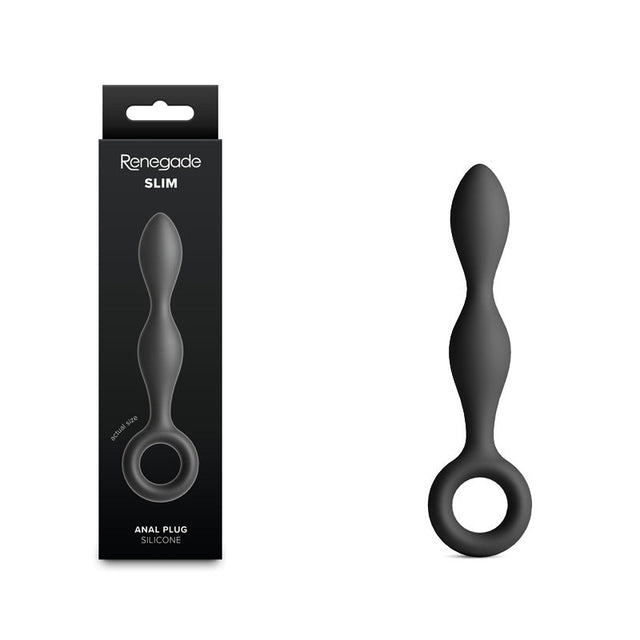 Renegade Slim Black 12.7 Centimeter Anal Plug For Pleasure - ANAL TOYS