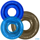 Blue RimRingz Multi Size Set - 3 Pcs - cock ring