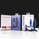 Ring n Rear Dual Thrusting Anal Probe with Cockring and Remote - Adult Toys