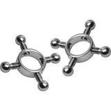 Rings Of Fire Stainless Steel Nipple Press Set - Adult Toys