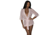 Robe with Lace Trim Blush - Naughty by Nature Adult Store