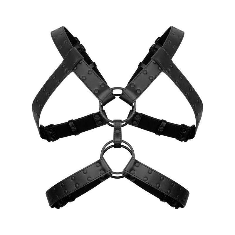 Rocco Bondage Harness Black - Adult Toys