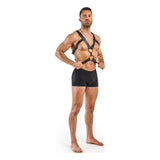 Rocco Bondage Harness Black - Adult Toys