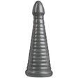 Rockeye 11in Anal Dildo Gun Metal - Adult Toys