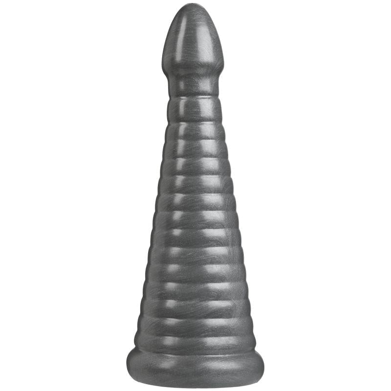 Rockeye 11in Anal Dildo Gun Metal - Adult Toys