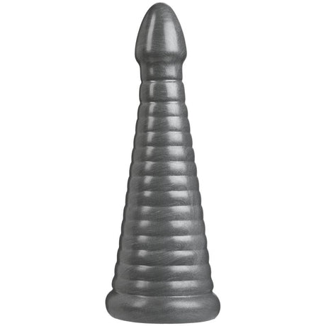 Rockeye 11in Anal Dildo Gun Metal - Adult Toys