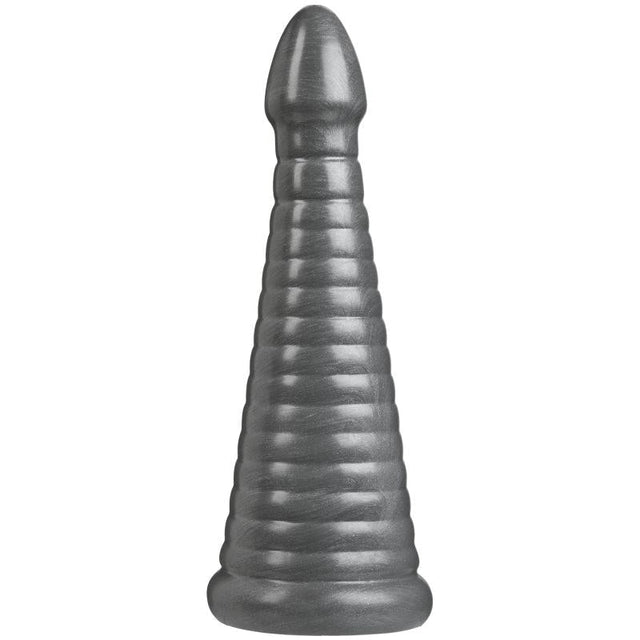 Rockeye 11in Anal Dildo Gun Metal - Adult Toys