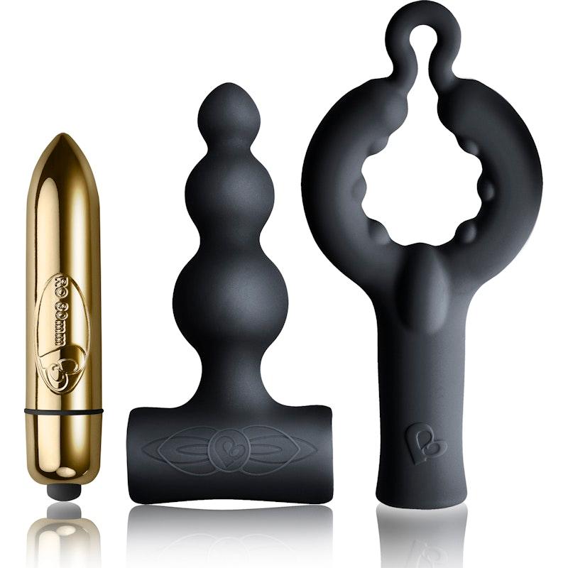 Rocks Off Silhouette Be Mine Set – 3 - Piece Silicone Vibrator Kit - Adult Toys