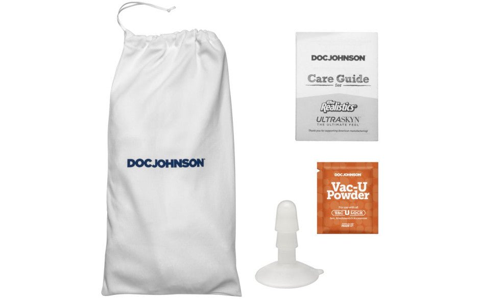 Roman Todd 8in Ultraskyn Cock w Removable Vac - U - Lock Suction Cup Vanilla - Adult Toys