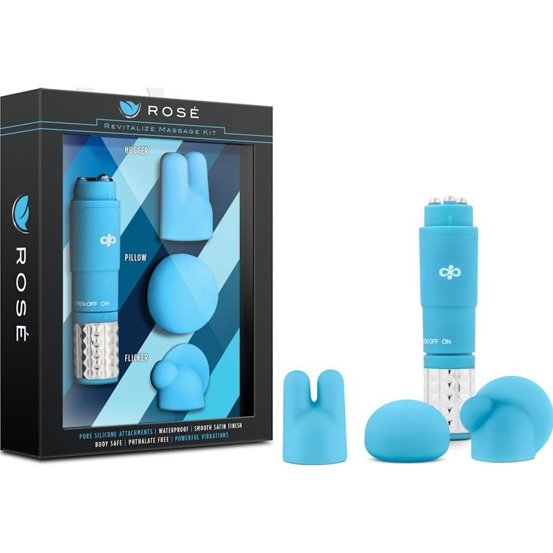 Rose Revitalize Massage Kit Blue - Naughty by Nature Adult Store