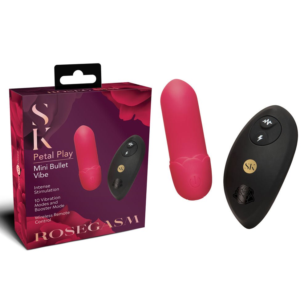 Rosegasm Petal Play Mini Bullet Vibrator Waterproof - BULLETS & EGGS