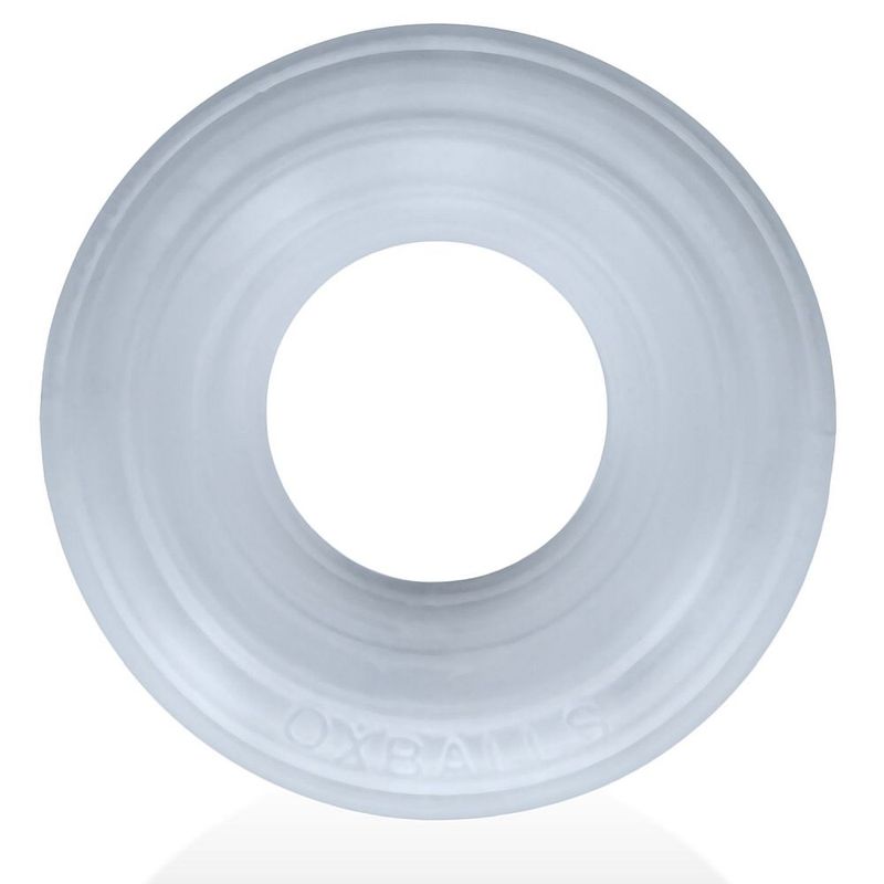 Roto Grooved Gripper Ribbed Cockring Clear - Adult Toys