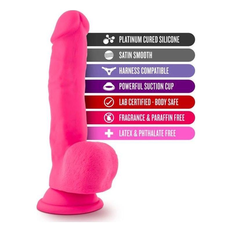 Ruse Shimmy Hot Pink Dong - Adult Toys
