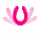Ruse Silicone Slim 18in Hot Pink Double Dong - Adult Toys
