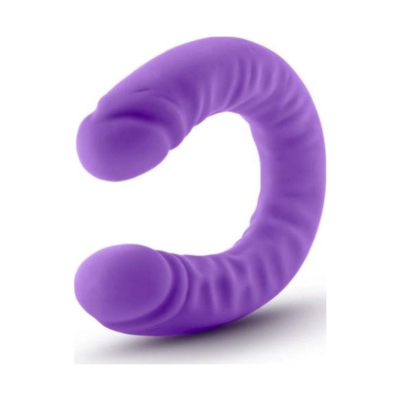 Ruse Silicone Slim 18in Purple Double Dong - Adult Toys