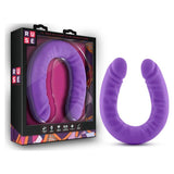 Ruse Silicone Slim 18in Purple Double Dong - Adult Toys