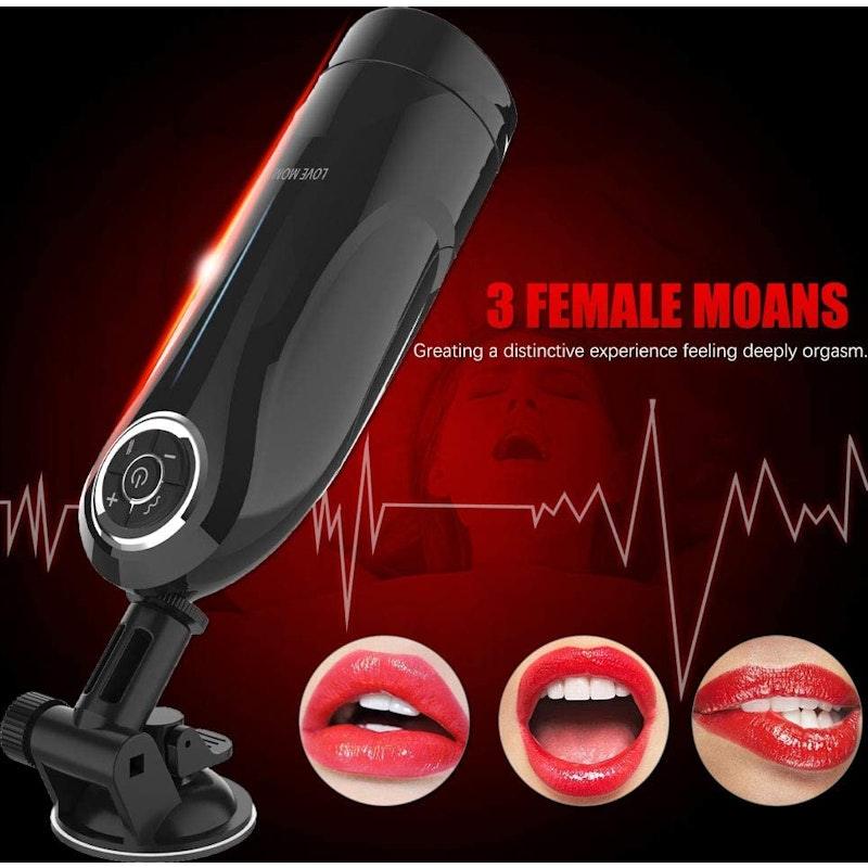 S - Hande Elisa Hands Free Auto Stroker – Thrusting Male Masturbator - Adult Toys