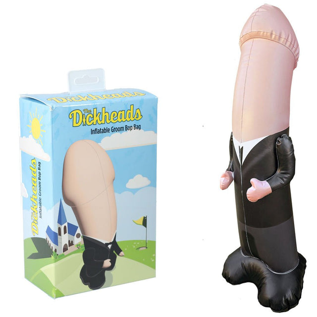 S - LINE The Dickheads - Groom Bop Bag - 100 cm Inflatable Penis Punching Bag - Novelties
