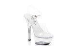 Sandal Clear 6in - Lingerie