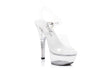 Sandal Clear 6in - Naughty by Nature Adult Store