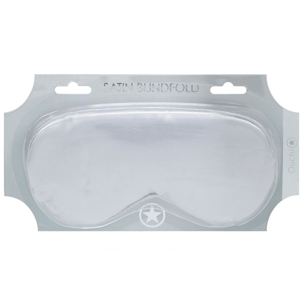 Satin Silver Eye Mask For Restful Nights And Soft Comfort - BONDAGE - TOYS