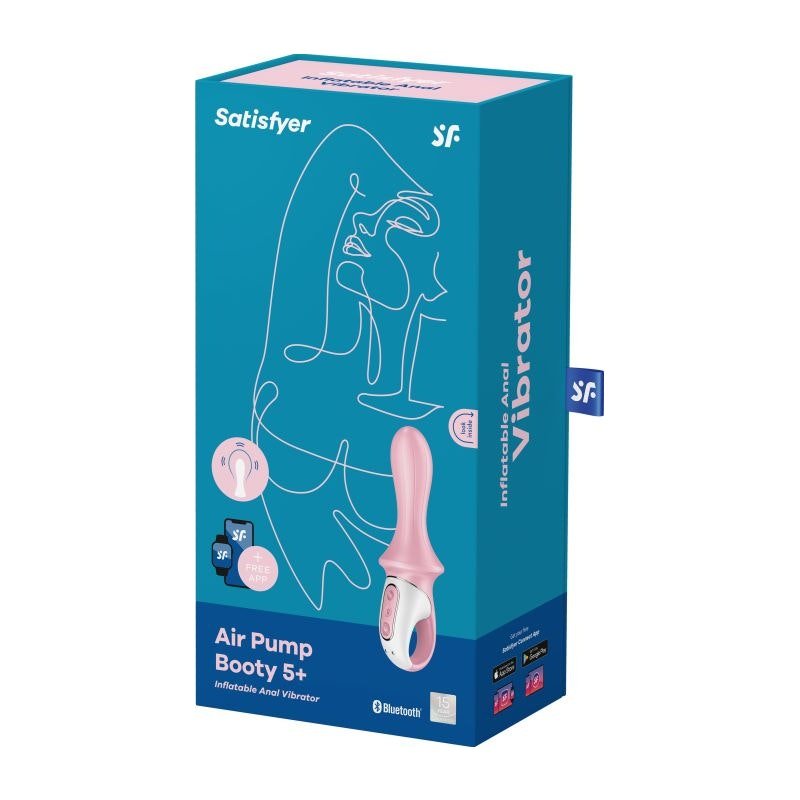 Satisfyer Air Pump Booty 5+ Red - Adult Toys