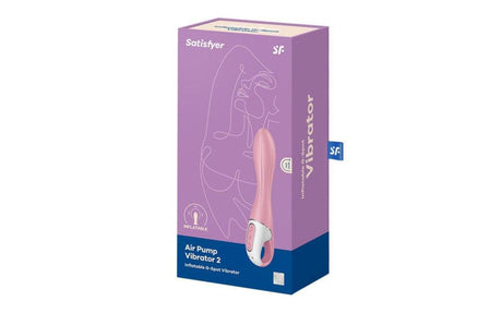 Satisfyer Air Pump Vibrator 2 Light Red - Naughty by Nature Adult Store