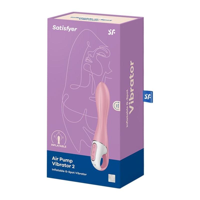 Satisfyer Air Pump Vibrator 2 Light Red - Naughty by Nature Adult Store