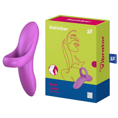 Satisfyer Bold Lover - Dark Pink USB Rechargeable Finger Stimulator - STIMULATORS - PREMIUM
